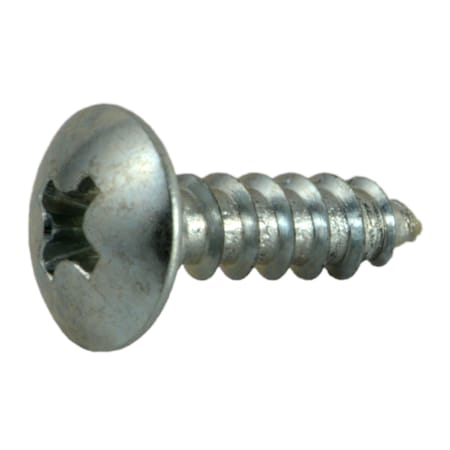 Midwest Fastener Sheet Metal Screw, #6 x 1/2 in, Zinc Plated Steel Truss Head Phillips Drive, 45 PK 36942